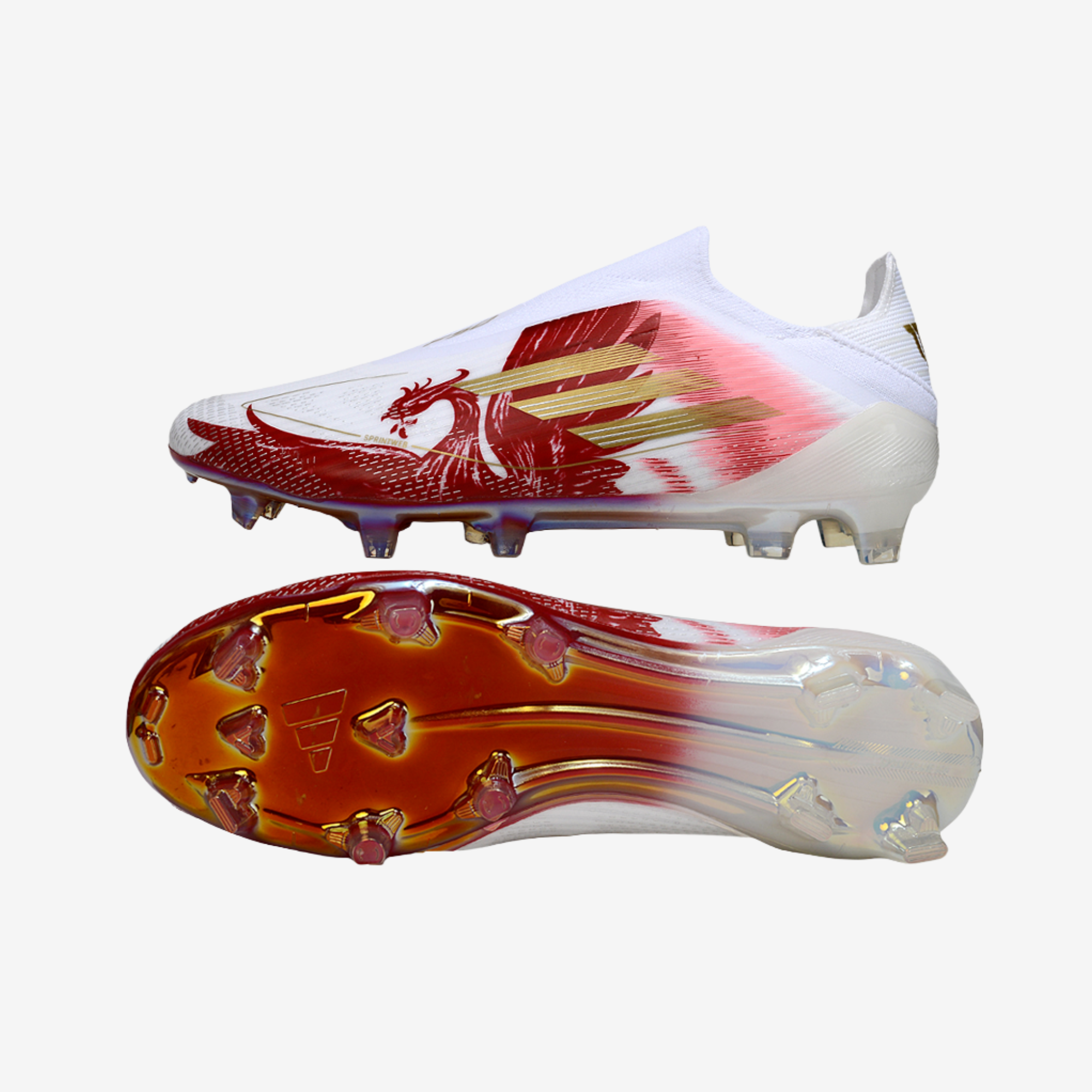 ADIDAS F50 ELITE LACELESS FG - RED DRAGON